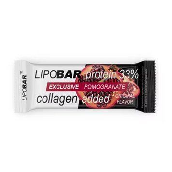 Протеїновий батончик Lipobar Exclusive 50 г Гранат