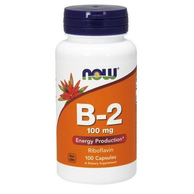 Вітамін Б2 Now Foods Vitamin B-2 100 mg (100 капс)