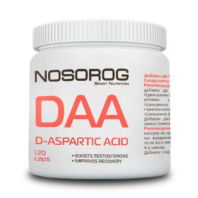 D-аспарагінова кислота Nosorog DAA 120 капсул