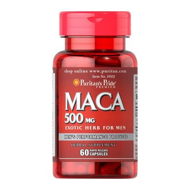 Мака экстракт корня Puritan's Pride Maca 500 mg 60 капс