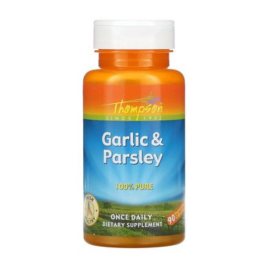 Экстракт чеснока Thompson Garlic & Parsley 90 капсул