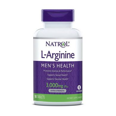 Л-Аргинин Natrol L-Arginine 3,000 mg 90 таблеток