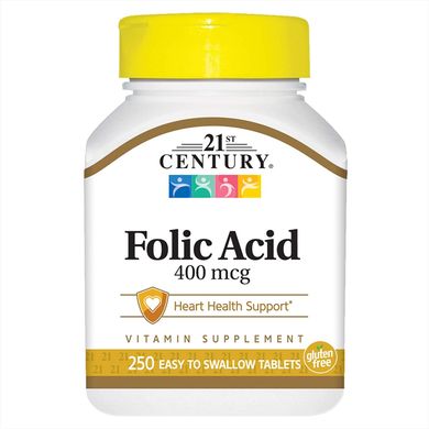 Фолиевая кислота 21st Century Folic Acid (250 табл)