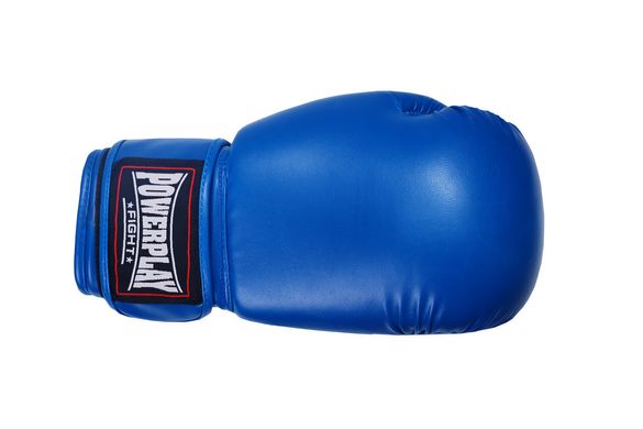 Боксерские перчатки PowerPlay 3004 синие 14 унций