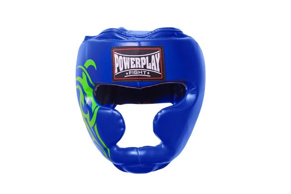 Боксерский шлем тренировочный PowerPlay 3043 cиний L