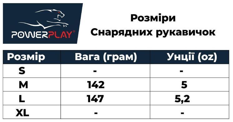 Снарядные перчатки, битки PowerPlay 3025 черно-синие L