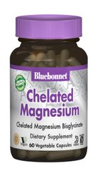 Хелатний Магній, Albion, Bluebonnet Nutrition, 60 гелевих капсул