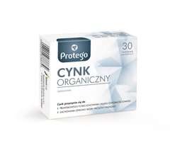 Органический цинк Protego Cynk Organiczny Organic Zinc 30 таблеток