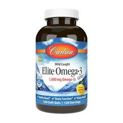 Омега 3 Carlson Labs Elite Omega 3 1600 mg 240 капсул