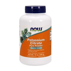 Калий цитрат Now Foods Potassium Citrate Pure Powder (340 г) нау фудс