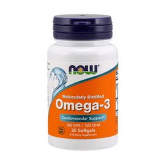 Омега 3 Now Foods Omega-3 30 капс рыбий жир