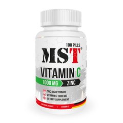 Витамин C MST Vitamin C 1000 mg + Zinc 100 таблеток