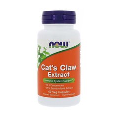 Котячий кіготь екстракт Now Foods Cat`s Claw Extract 60 капс