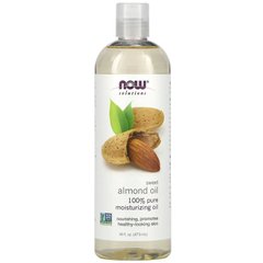 Олія солодкого мигдалю Now Foods (100% Pure Moisturizing Sweet Almond Oil) 473 мл