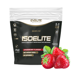 Сироватковий протеїн ізолят Evolite Nutrition IsoElite 500 г strawberry