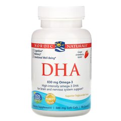 Риб'ячий жир Nordic Naturals DHA 830 mg Omega-3 90 капсул