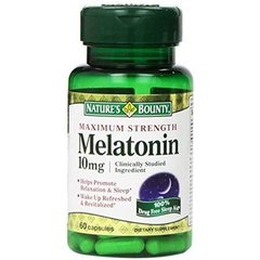 Мелатонін Nature's Bounty Melatonin 10mg 60 капсул