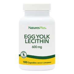 Лецитин из Яичного Желтка 600 мг, Natures Plus, 180 капсул