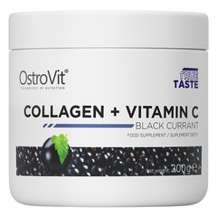 Коллаген + витамин С OstroVit Collagen + Vitamin C 200 грамм Смородина