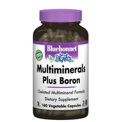 Мультімінерали + Бор з Залізом, Bluebonnet Nutrition, 180 гелевих капсул