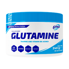 Глютамин 6Pak Glutamine 240 грамм Без вкуса