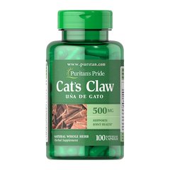 Кошачий коготь экстракт Puritan's Pride Cat`s Claw 500 mg (100 капс) пуританс прайд