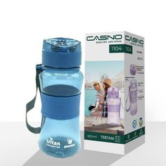 Пляшка для води CASNO 400 мл KXN-1104 Tritan Синя