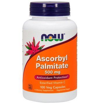 Аскорбил пальмітат, Ascorbyl Palmitate, NOW, 500 мг, 100 вегетаріанських капсул