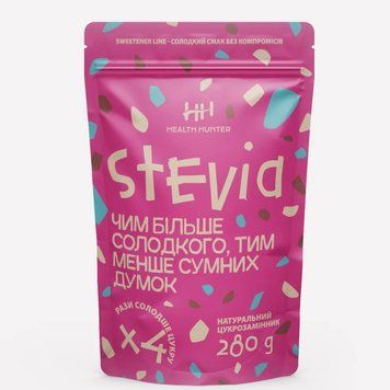 Стевія цукрозамінник 1:4 Health Hunter Stevia 280 г