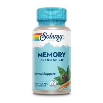Комплекс для розумової працездатності Solaray Memory Blend SP-30 100 вег. капсул
