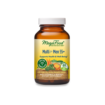 Мультивітаміни для чоловіків 55+, Multi for Men 55+, MegaFood, 60 таблеток
