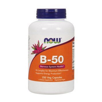 Комплекс вітамінів групи Б Now Foods Vitamin B-50 (250 капс)