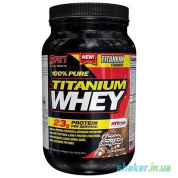 Сывороточный протеин изолят SAN 100% Pure Titanium Whey (908 г) титаниум cookies & cream