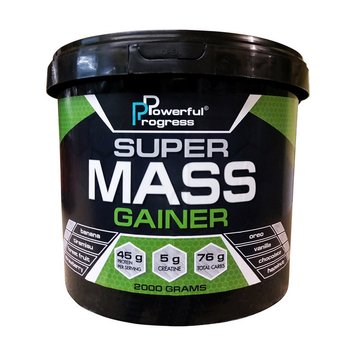 Гейнер для набора массы Powerful Progress Super Mass Gainer 2000 г гейнер chocolate