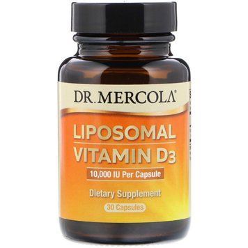 Вітамін D3 ліпосомальний, Liposomal Vitamin D3, Dr. Mercola, 10 000 МО, 30 капсул
