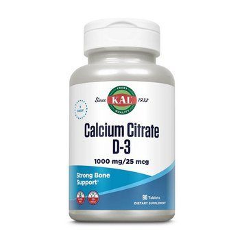 Кальций цитрат Д3 KAL Calcium Citrate D-3 90 таблеток
