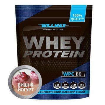 Сывороточный протеин концентрат Willmax Whey Protein 80 40 грамм Вишневый йогурт