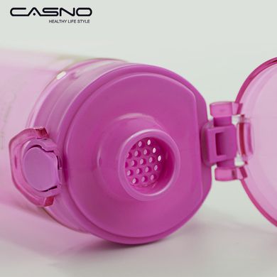 Пляшка для води CASNO 650 мл KXN-1157 Фіолетова