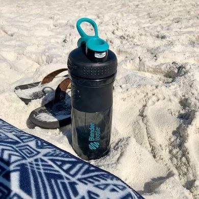 Спортивна пляшка-шейкер BlenderBottle SportMixer 28oz/820ml Black/Teal (ORIGINAL)
