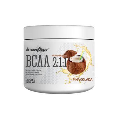 БЦАА IronFlex BCAA Performance 2: 1: 1 200 грам Піна-колада