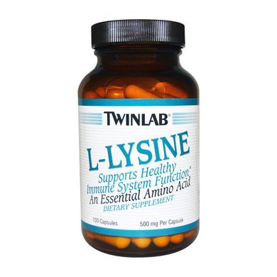 Лизин Twinlab L-Lysine 100 капс твинлаб