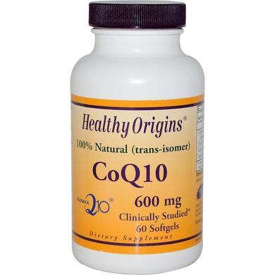 Коензим Q10 600мг, Healthy Origins, 60 желатинових капсул
