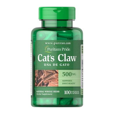 Кошачий коготь экстракт Puritan's Pride Cat`s Claw 500 mg 100 капс