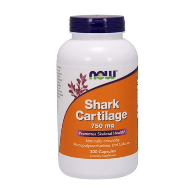 Акулий хрящ Now Foods Shark Cartilage 750 mg 300 капс