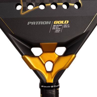 Ракетка для паделя BLACK CROWN PATRON GOLD 2025