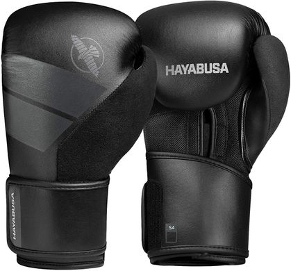 Боксерські рукавиці Hayabusa S4 - Чорні 12oz (Original) Шкіра