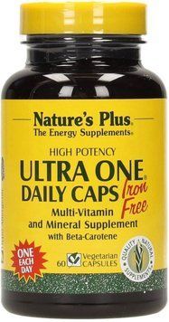 Щоденні Мультівітаміни без Заліза, Ultra One, Natures Plus, 60 гелевих капсул