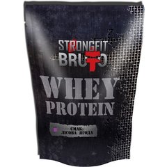 Сывороточный протеин концентрат Strong Fit Whey Protein 909 грамм Лесная ягода