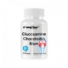 Глюкозамін хондроїтин МСМ IronFlex Glucosamine & Chondroitin with MSM 100 таблеток