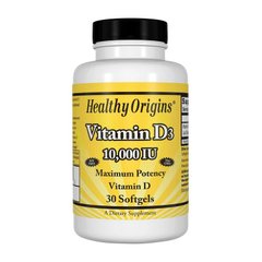 Витамин д3 Healthy Origins Vitamin D3 10000 IU 30 капсул